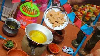 Crispy Rice Flour Chips।Mini Nachos Chips Recipe।Tea Time Snacks।Toasted.. Mini Food Farm Cooking