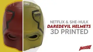 3D Printed | Making Daredevil's Helmets: Daredevil's Netflix & She-Hulk Helmet!
