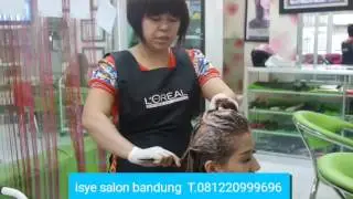 Hair extension 05/09/2016. lurus alami . Sepinggul . 500helai by isye salon bandung