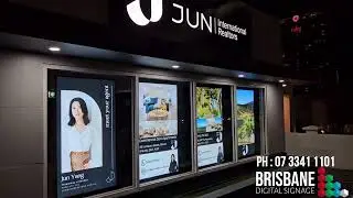 4 x 65 inch  Hi Bright Digital Window Displays