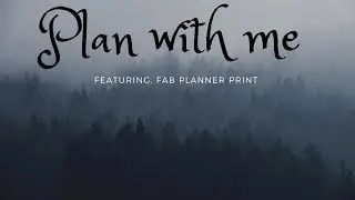 PLAN WITH ME // FAB PLANNER PRINT  // OCTOBER