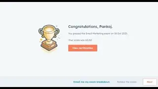 HubSpot Email Marketing Exam Answers | 100% Score | Live Pass | June 2025