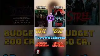 Thama Vs Stree 2 Box Office Comparison 🎬😈 #shorts #movie