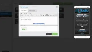 Mobelio - Adding Text To Your Mobile Site