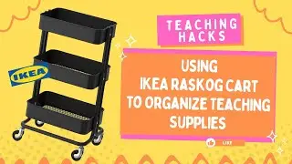 Using IKEA Raskog Cart to Organize Teaching Stuff