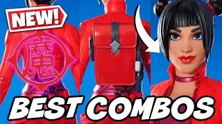 BEST COMBOS FOR *NEW* CARMINE ROSSO SKIN (LEGO PASS)! - Fortnite