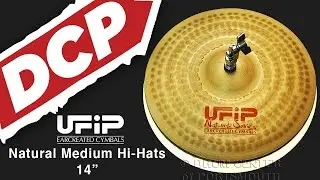 UFIP Natural Medium Hi Hat Cymbals 14