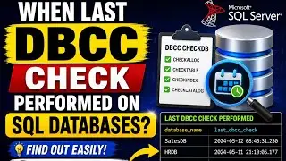 When last DBCC check performed on SQL databases?