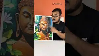 Gautam Buddha drawing with Oil Pastel 🙏 #shorts #shortsfeed #gautambuddha #buddha #buddhapurnima