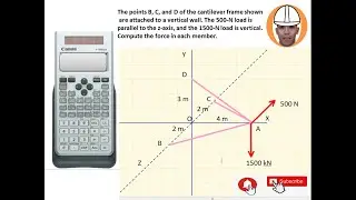 Solve 3D Force System in 5 minutes!
