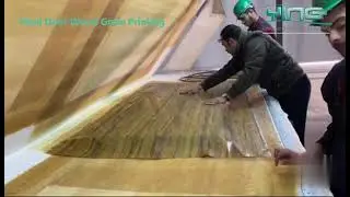 US-2 Wood effect grain heat transfer printing sublimation aluminum door machine