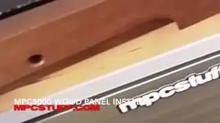 Akai MPC 5000 Wood Panel Installation from MPCstuff.com