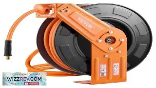 VEVOR 100 Foot Air Hose Retractable 3 8 IN Reel 300 PSI
