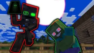 Wither Skeleton & Zombie Become a Hero  - Minecraft Animation