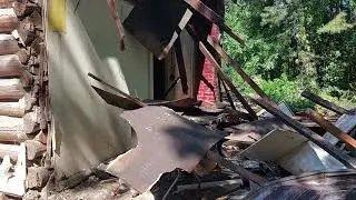 Old Log Home Was Hidden Under Siding and Additions In Durham NC!