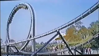 Rollercoaster Looping Star  Themepark Bobbejaanland 1996. That sound of the looping ❤️ Vintage