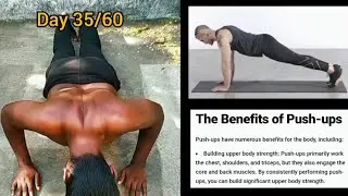 Push Up Tutorial || Day 35 || #trending #fitnessjourney #homeworkout #fitness #motivation #pushups