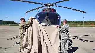 Army Lakota Helicopters Airfield Operations &ndash; Hurricane Irma Evacuation