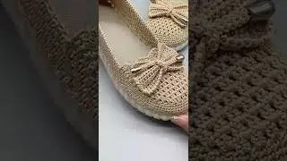 NICE IDEA😍 Very beautiful and easy Sneaker crochet knitting #1240
