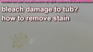 BATH TUB ORANGE BATH TUB Porcelain Damaged by BLEACH HOW TO REPAIR FIX SOLVED AMAZING