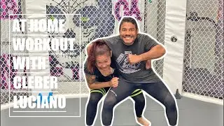 At Home workout with Cris Cyborg and Cleber Luciano