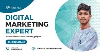 Blue White Modern Bold Digital Marketing Expert Video