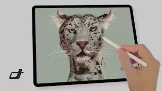 Leopard Digital Painting &mdash; Brushwork and Texture Study