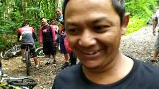Gowes bersama di track MTB Bambooland Turgo Jogja