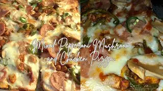 Mushroom, Chicken & Pepperoni Pizza Sandwich Recipe | The best PIZZA SANDWICH You&rsquo;ll ever make. 🥪