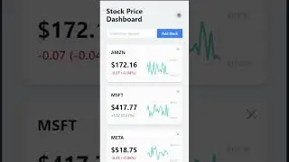 Cool Things You Can Build With SignalR and .NET - Stock Monitoring Dashboard