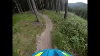 Awesome singletrail ride at Singltrek pod Smrkem - Hubertce (red) line