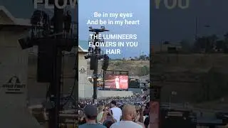 Chorus of Flowers in Your Hair by The Lumineers in Utah #thelumineers #music #concert