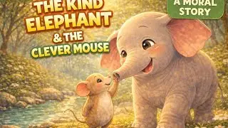 Kind Elephant & the Clever Mouse 🐘🐭 | Moral Story for Kids | Everyone Matters | @Tiny Tales & Morals