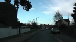 Driving Along Worcester Road, High Street, Head Street & Newlands, Pershore, Worcestershire, England