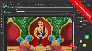 How to Rig a King Character in Adobe Animate CC | 2D Animation Hindi Beginner Tutorial