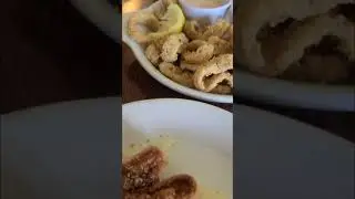 Fried Lasagna And Deep Fried Calamari At Olive Garden In Maryland