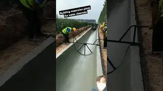 building expansion joints for water channels #construction #waterchannel #canal
