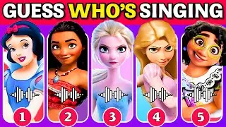 Guess The Disney Character by Voice🎤🎙️🎶 | DISNEY SONG QUIZ | Elsa, Mickey, Moana, Rapunzel, Mirabel