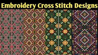 Embroidery Cross Stitch Designs// Cross Stitch Designs#cookncraftainment 