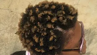 HOW TO STYLE SHORT 4C NATURAL HAIR: TWIST OUT ON TWA