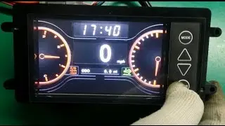 Stone Intelligent TFT LCD Module on Excavator/Real Feedback Video from DOOSAN,Korea