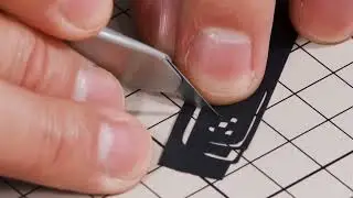 カッターナイフから生まれる切り絵作品～文房具～