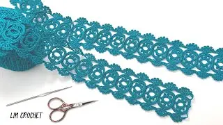 BEAUTIFUl CROCHET 🧶 Table Runner Dress Borter and Interim Lace Pattern