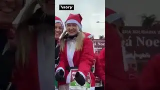 В Мадриде установили рекорд по числу участников забега Santa Claus Run #Мадрид #Испания