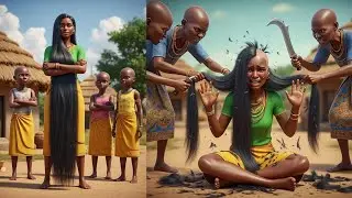 The Only Girl With Hair in a Village of the Bald #africanfolktales #africanstories #tales