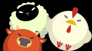 Baby Visual Sensory | Cute Dancing Animals with Gentle Motion on Black Background