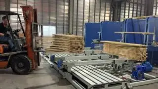 FURNIMATE Automatic Timber Stacker Line FSS-600-4S/ jointing machine for wood.フィンガージョインターFSS 600 4S