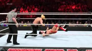 WWE 2K15 RAW rolling vs the miz