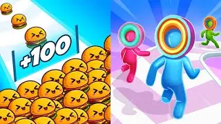 Food Run VS Layer Man 3D Max All Levels Gameplay Android,iOS NEW UPDATE