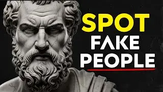 How To SPOT Fake People Before They BETRAY You | Stoicism